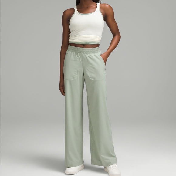 lululemon athletica Pants - Swift Mid-Rise Wide-Leg Pant In Palm Court